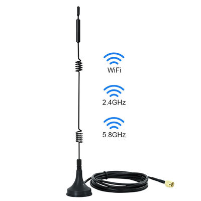 와이파이 2.4GHz 5GHz 5.8GHz 무선 비디오 보안 카메라 감시 레코더용 자기 기반 안테나