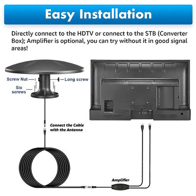 스마트 TV 에어리온 360 수신 신호 캠핑, 디지털 캠퍼밴 모터홈 트럭 여행 안테나 TV RV HDTV 안테나