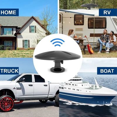스마트 TV 에어리온 360 수신 신호 캠핑, 디지털 캠퍼밴 모터홈 트럭 여행 안테나 TV RV HDTV 안테나