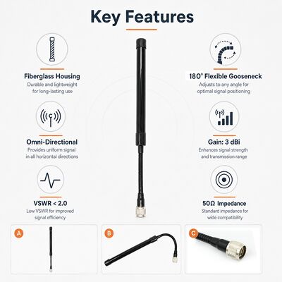 CS 전술 안테나 433-510MHz 고효율 2방향 라디오 안테나 UV-K5 UV-K58 UV-K6 및 기타 휴대용 2방향 라디오