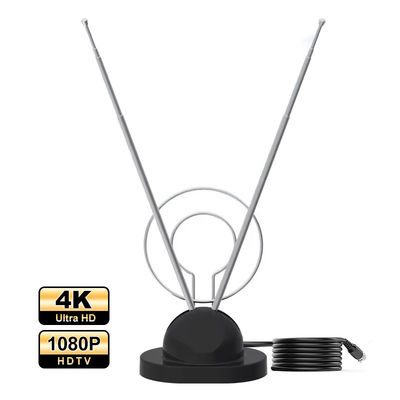 실내의 높은 성능 hf/vhf/uhf TV 안테나 멀티 밴드 4k 무료 디지털 망원경 항공 신호 부스터 디지털 홈 TV 안테나