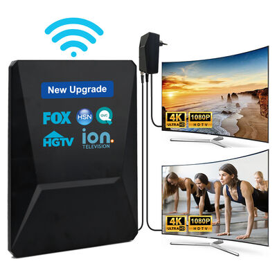 새로운 업그레이드 스마트 HDTV 안테나 디지털 HD 4K 1080P 증폭 30dbi 장거리 UHF 무료 채널 야외 플라스틱 에레인